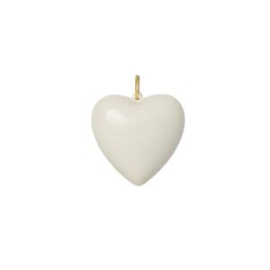ROXANNE ASSOULIN The Big Puffy Heart Charm Cream 1.5”Firm Price